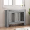 vidaXL Radiatorafdekking Grijs Sonoma 112 x 19 x 81,5 cm Bewerkt hout