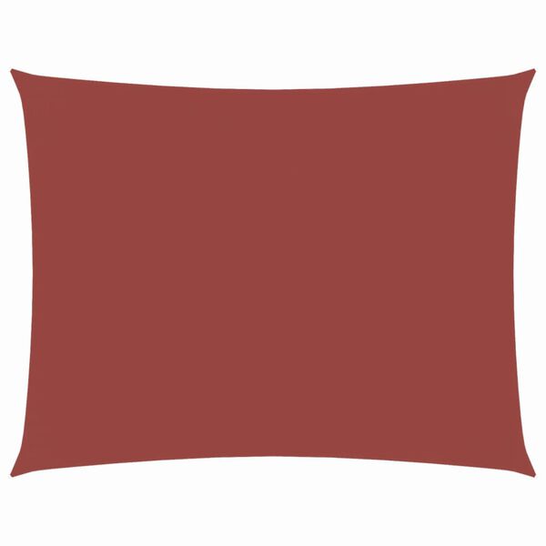 vidaXL Zonnescherm rechthoekig 4x6 m oxford stof terracottakleur