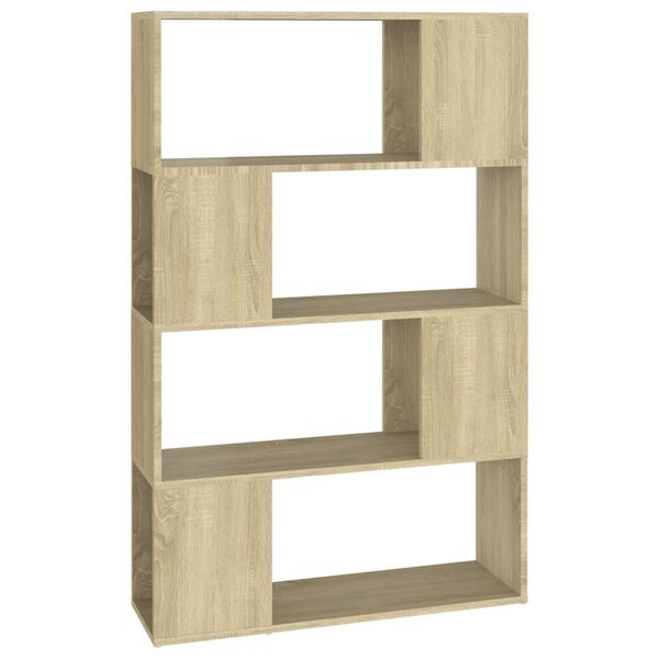 vidaXL Boekenkast/kamerscherm 80x24x124,5 cm bewerkt hout sonoma eiken