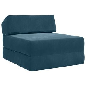 vidaXL Vouwbare Bankbed Blauw 60 x 70 x 41 cm Stof