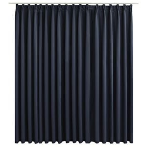 vidaXL Gordijn verduisterend met haken 290x245 cm antraciet