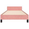 vidaXL Bedframe met hoofdeinde fluweel roze 80x200 cm