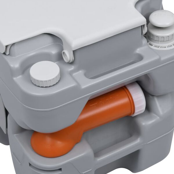 vidaXL Campingtoilet en watertankset draagbaar