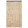 vidaXL Vliegengordijn 118x220 cm chenille beige