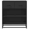 vidaXL Dressoir 68x35x76 cm bewerkt hout zwart