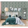 DUTCH WALLCOVERINGS Behang Eden grijs en lichtgroen