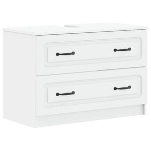 vidaXL Badkamer wastafelkast UTRECHT Wit 82 x 41 x 56 cm Bewerkt hout