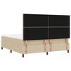 vidaXL Boxspring bed Lichtgrijs en wit. 203 x 180 x 128 cm