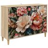 vidaXL Dressoir BORNE Sonoma 102 x 33 x 75 cm Bewerkt hout