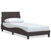 vidaXL Bedframe zonder matras "Hanko" 90x190 cm stof donkerbruin