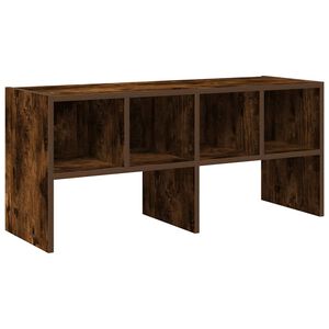 vidaXL Schoenenrek stapelbaar 89,5x30x40 cm gerookt eikenkleurig
