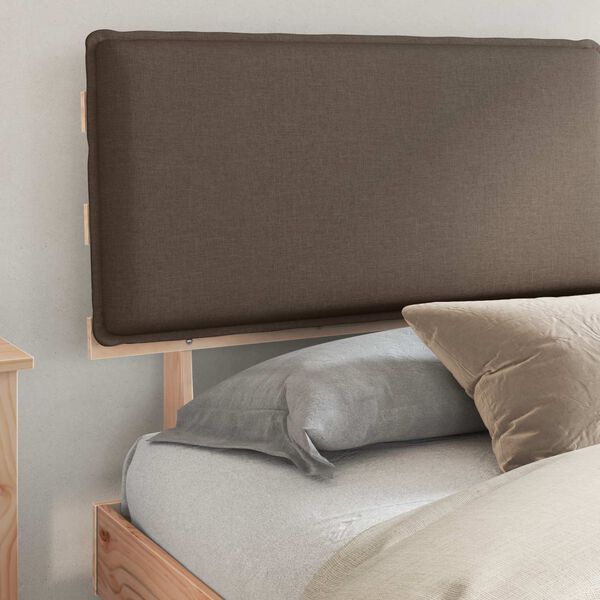 vidaXL Bedframe met Gevoerd Hoofdgedeelte Taupe 180 x 200 cm