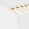 vidaXL Loft Bedframe met Bureau Wit 90 x 200 cm Bewerkt hout