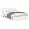 vidaXL Bedframe met opbergruimte en hoofdbord Wit 150 x 200 cm
