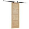 vidaXL Schuifdeur ORKDAL Naturel 73,5 x 211 cm Massief grenenhout