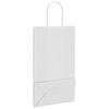 vidaXL Papieren zakken 250 st met hengsels 21x11x36 cm wit