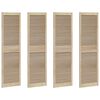 vidaXL Kastdeur 4 st Naturel 170 x 49,5 cm Massief grenenhout