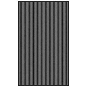 vidaXL Deurmat 90x150 cm gestreept 90x150 cm zwart en grijs