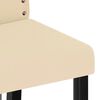 vidaXL Eetkamerstoelen 2 st fluweel cr&egrave;mekleurig