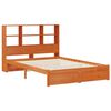 vidaXL Bedframe met opberghoofdeksel Waskleur Bruin 140 x 190 cm