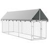 vidaXL Hondenkennel voor buiten met dak 400x100x150 cm