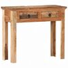 vidaXL Wandtafel 90,5x30x75 cm massief acaciahout en gerecycled hout