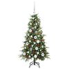 vidaXL Kunstmatige Inklapbare Kerstboom Groen 120 cm PE en PVC