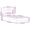vidaXL Bedframe zonder matras hout gerookt eikenkleurig 90x200 cm