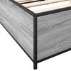 vidaXL Bedframe bewerkt hout metaal grijs sonoma eiken 140x190 cm