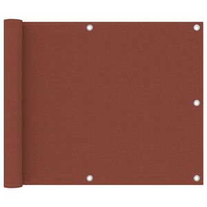 vidaXL Balkonscherm 75x500 cm oxford stof terracotta