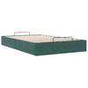 vidaXL Bedframe zonder matras 120x190 cm fluweel donkergroen