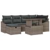 vidaXL Tuin Sofa Set 7 st poly rattan