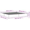 vidaXL Bedframe zonder matras massief grenenhout wasbruin 200x200 cm