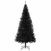 vidaXL Kerstboom met 300 LED met standaard Zwart 180 cm PVC