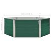 vidaXL Plantenbak verhoogd 129x129x45 cm gegalvaniseerd staal groen