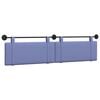 vidaXL Hangend hoofdbord Jeans Blauw Stof