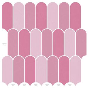 vidaXL Veer Tegel 10 pcs Roze 30 x 30 cm Polyurethaan en PET