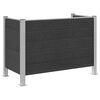 vidaXL Afvalbak Schutting Grijs 161 x 85 x 115 cm Aluminium en WPC