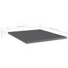 vidaXL Wandschappen 8 st 40x50x1,5 cm bewerkt hout hoogglans grijs
