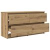 vidaXL Tv-meubel 100x35x54 cm bewerkt hout artisanaal eikenkleurig