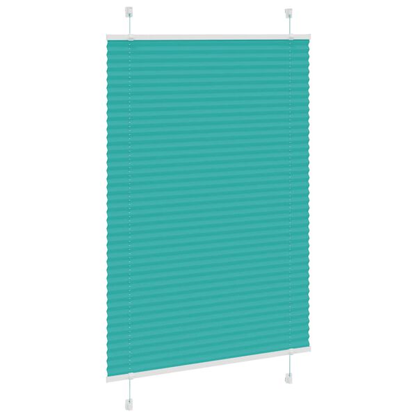 vidaXL Pliss&eacute; rolgordijn 100x150 cm stofbreedte 99,4cm petrol groen