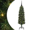 vidaXL Kunstkerstboom Groen 120 cm PVC en Staal en Kunststof