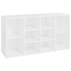 vidaXL Schoenenbank 103x30x55 cm bewerkt hout wit