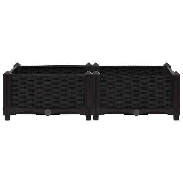 vidaXL Plantenbak verhoogd 80x40x23 cm polypropyleen