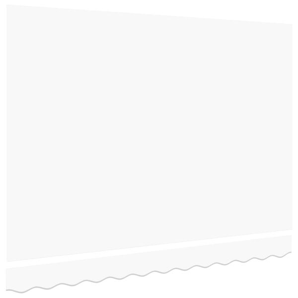 vidaXL Vervangingsdoek voor zonnescherm Wit 330 x 195 cm Polyester