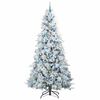 vidaXL Kunstmatige Inklapbare Kerstboom Groen 240 cm PE en PVC