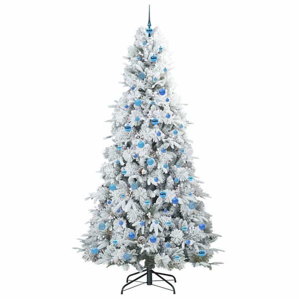 vidaXL Kunstmatige Inklapbare Kerstboom Groen 240 cm PE en PVC