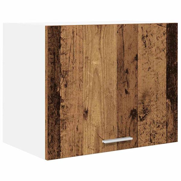 vidaXL Hangkast Oude Hout en Wit 50 x 31 x 40 cm Bewerkt hout