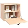 vidaXL Wandkast 40x30x35 cm massief grenenhout