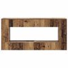 vidaXL Wandtafel Gestreept Oudhout 155 x 29 x 74 cm Geconstrueerd hout